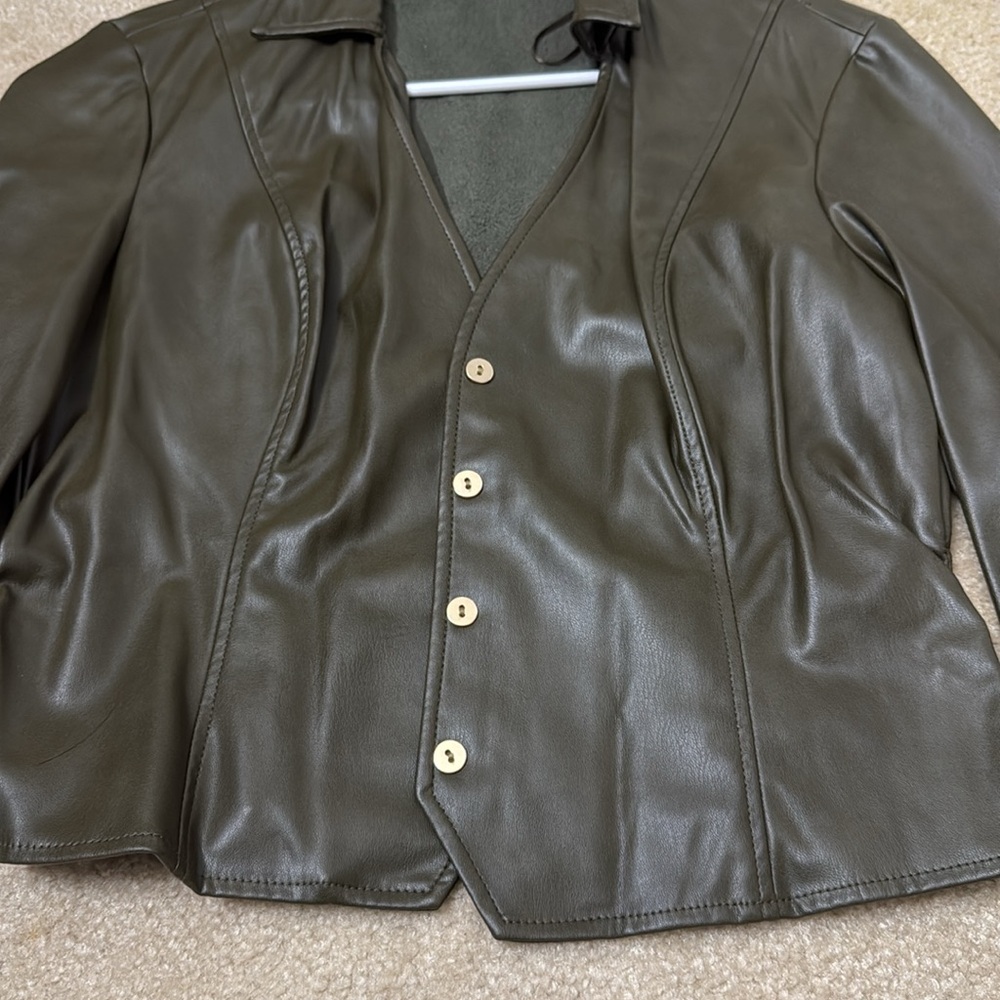 Zara Leather Jacket - Picture 3 of 5